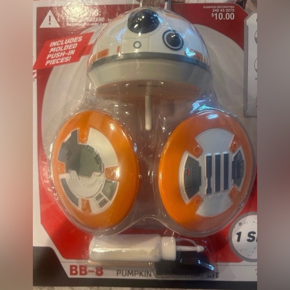 Star Wars BB8 Pumpkin Decorating Kit Halloween Jack-O-Lantern Disney Gemmy - Picture 2 of 6